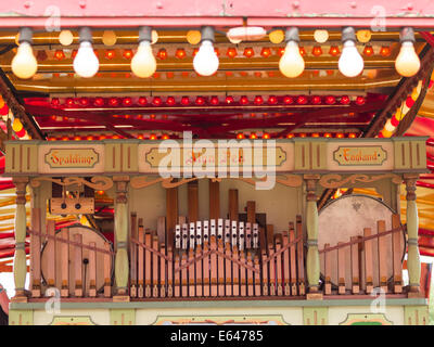 Traditional fairground organ detail Stock Photo