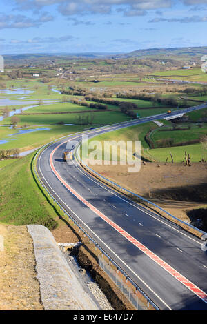 A477 St Clears to Red Roses Improvement Scheme Carmarthenshire Wales Stock Photo