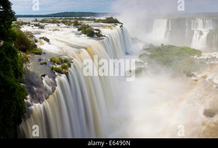 Iguacu (Iguazu) Falls, Cataratta Foz do Iguacu, Parana, Iguazu National Park, Brazil Stock Photo