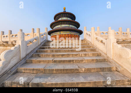 Temple of Heaven & Hall of prayer for the Harvest, Beijing, China Stock Photo
