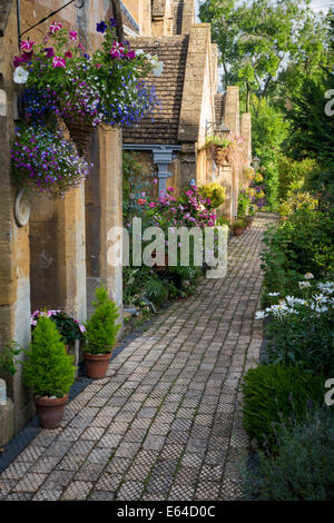 Row of cottages in Winchcombe, Gloucestershire, England Stock Photo