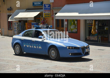 Alfa Romeo 159 Police car in Riva, Italy Stock Photo