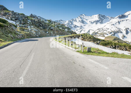 Mountain pass of the Grossglockner High Alpine Road in Austria. Stock Photo