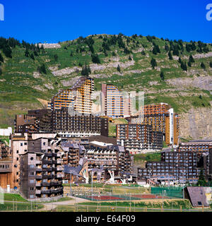 Avoriaz resort of Morzine Savoy French Alps France Europe Stock Photo