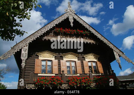 Wooden house at the Russian colony 'Alexandrowka'  Potsdam Brandenburg Germany Stock Photo