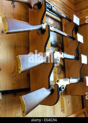 Lever Action Rifles, Scheels Sporting Goods Store, Great Falls, Montana, USA Stock Photo