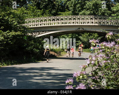 Bridge No. 27 in Central Park, NYC Stock Photo
