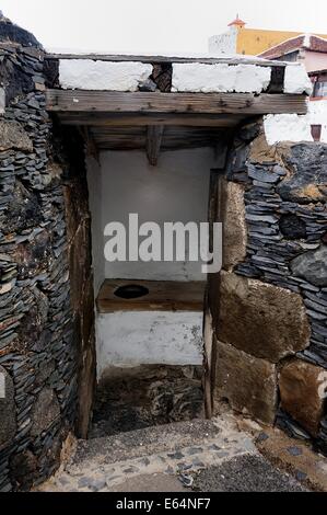 Old Outside Toilet Stock Photo