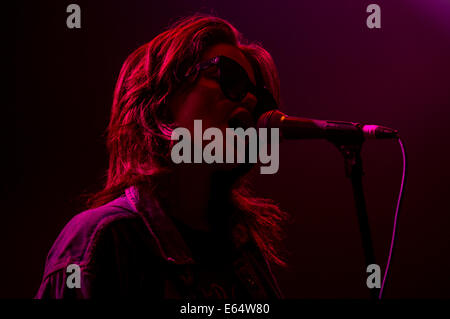 Hong Kong. 14th Aug, 2014. Sky Ferreira performs live in Hong Kong on 14 August 2014 at Kitec Exhibition Center in Hong Kong. Stock Photo