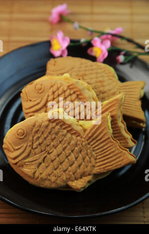 Japanese taiyaki fish cake at Bake 麵包屋, Chinatown, London, UK Stock Photo -  Alamy