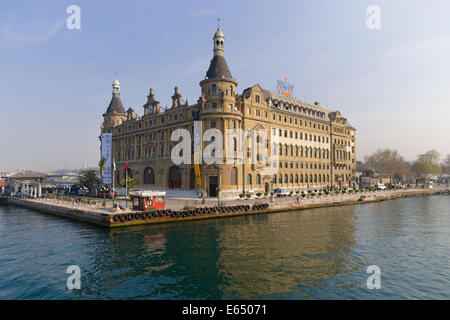 Haydarpaşa Station on the Bosphorus, Kadiköy, Istanbul, Asian side, Turkey Stock Photo