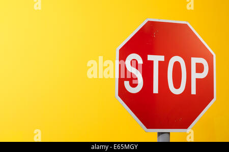 Download Red stop sign on yellow school bus Stock Photo: 37057967 ...