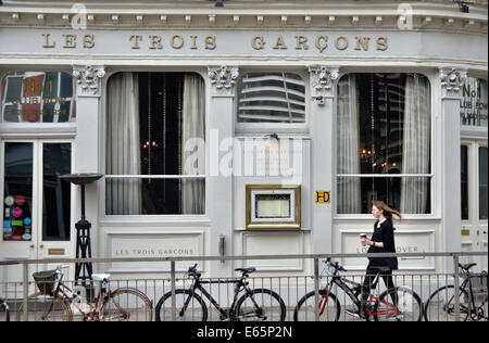 Les Trois Garcons restaurant in Club Row, Shoreditch, London, UK. Stock Photo