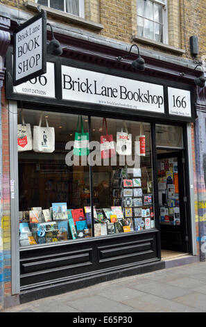 Brick Lane Bookshop, Shoreditch, London, UK. Stock Photo