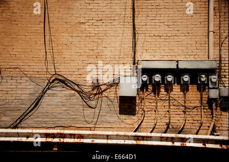 Electric meters Stock Photo