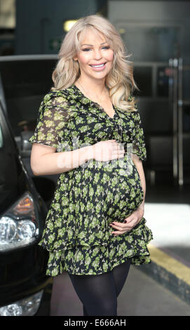 Katie Piper outside ITV Studios today  Featuring: Katie Piper Where: London, United Kingdom When: 03 Feb 2014 Stock Photo