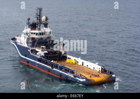 The anchor handling vessel 'Highland Endurance' Stock Photo