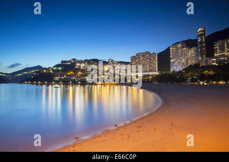 Repulse Bay at dusk, Hong Kong Island, Hong Kong Stock Photo