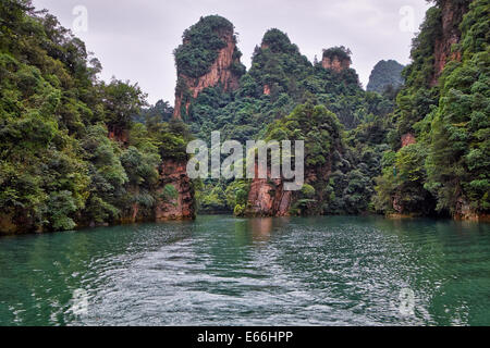 Baofeng Lake is a dam Stock Photo