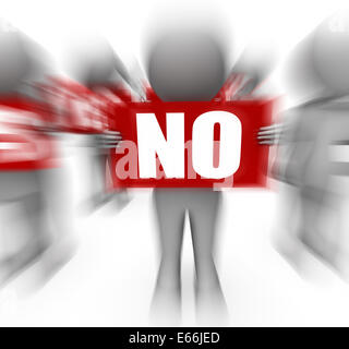 Characters Holding Yes No Signs Displaying Advice Analysis And Guidance Stock Photo