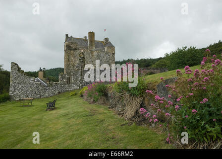 Neidpath Castle, Peebles, Scottish Borders Stock Photo