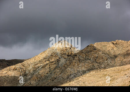 Barren Himalayan Mountain Peak in Nako Stock Photo
