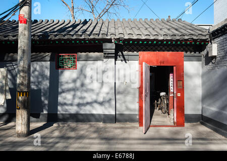 Typical hutong architecture, Beijing, China Stock Photo