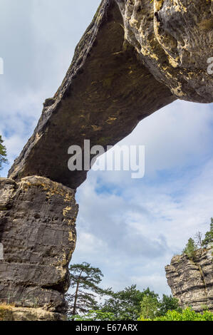 Pravcicka brana, Czech Switzerland, Czech Republic Stock Photo