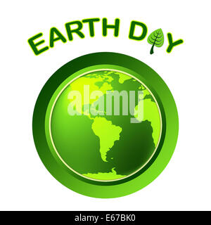 Earth Day Meaning Go Green And Ecological Stock Photo - Alamy