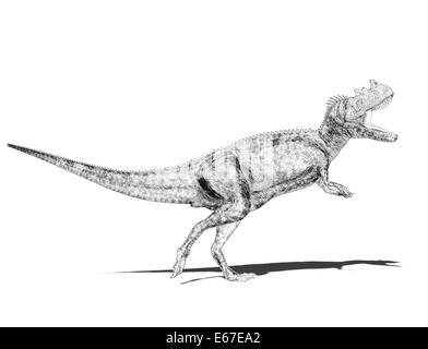 Dinosaurier Ceratosaurus / dinosaur Ceratosaurus Stock Photo