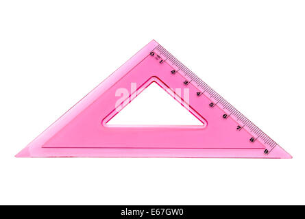 triangle isolated on white background Stock Photo