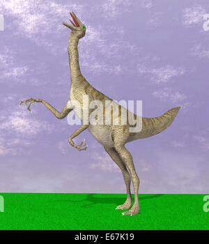 Dinosaurier Gallimimus / dinosaur Gallimimus Stock Photo