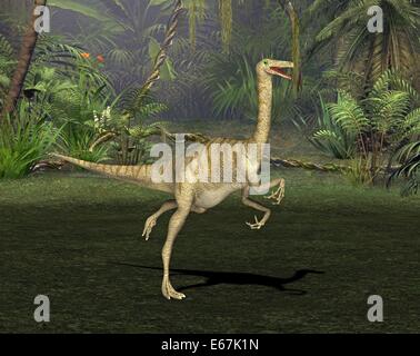 Dinosaurier Gallimimus / dinosaur Gallimimus Stock Photo