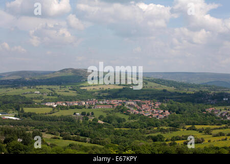 Hollingworthhall   from  Werneth Low between Hattersley and Woodley  near Stockport Cheshire Stock Photo