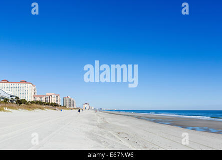The northern end of Myrtle Beach, South Carolina, USA Stock Photo