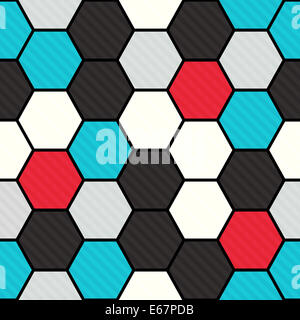 Decorative and colorful pattern hexagon strip illustrations. Good for ...