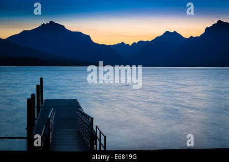 Lake McDonald in Glacier National Park, in Montana near the US-Canada border Stock Photo