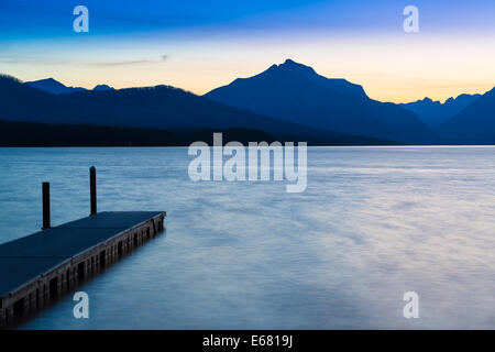 Lake McDonald in Glacier National Park, in Montana near the US-Canada border Stock Photo