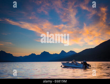 Lake McDonald in Glacier National Park, in Montana near the US-Canada border Stock Photo