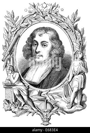 John Ray or Wray, Johannes Raius, 1627-1705, an English naturalist, Stock Photo