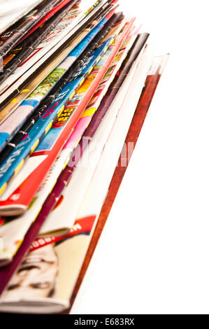 stack of magazines Stock Photo