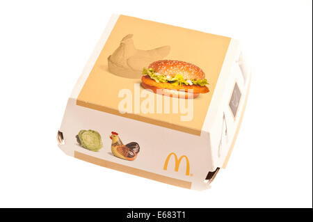 McDonalds Mc Chicken box Stock Photo - Alamy