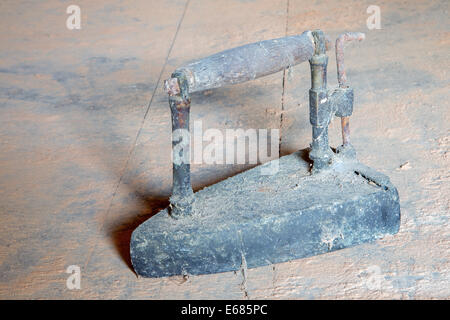 old flatiron in the old country house Stock Photo
