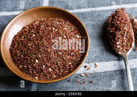 Za'atar (Middle Eastern spice mixture) Stock Photo