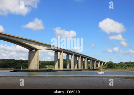 Orwell Bridge over the Orwell River near Ipswich in Suffolk, England, UK. Stock Photo