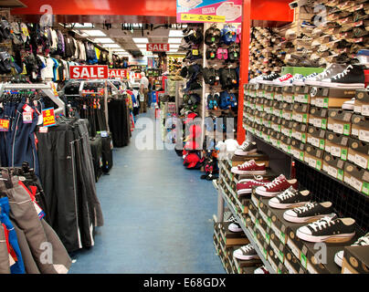 Inside Of A Sports Direct Store Stock Photo - Alamy