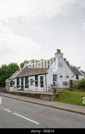 The old bakers shop and bakery at Dunvegan Isle of Skye Stock Photo