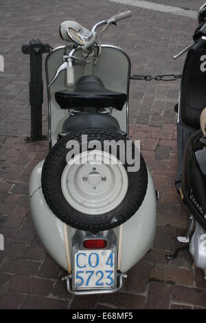 Rear view classic lambretta scooter hi-res stock photography and