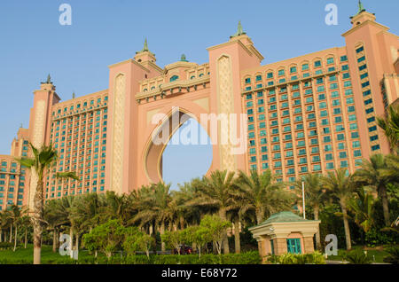 Atlantis The Palm Hotel & Resort Palm Jumeirah island Dubai, United Arab Emirates UAE. Stock Photo