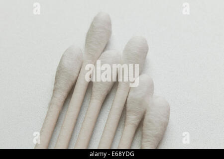 Cotton swabs closeup Stock Photo